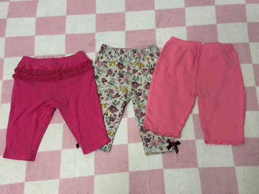 3/6m 3 bottoms