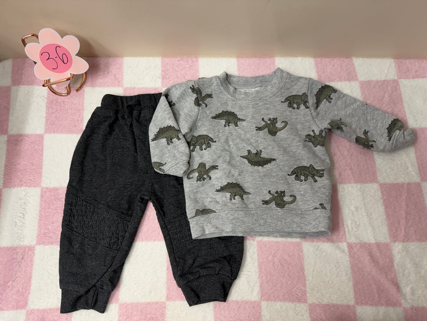 3/6m Dino outfit