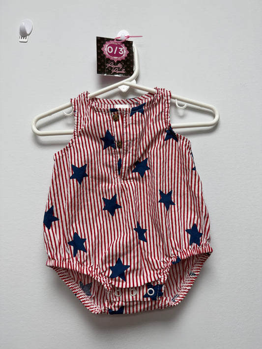 0/3m patriotic romper