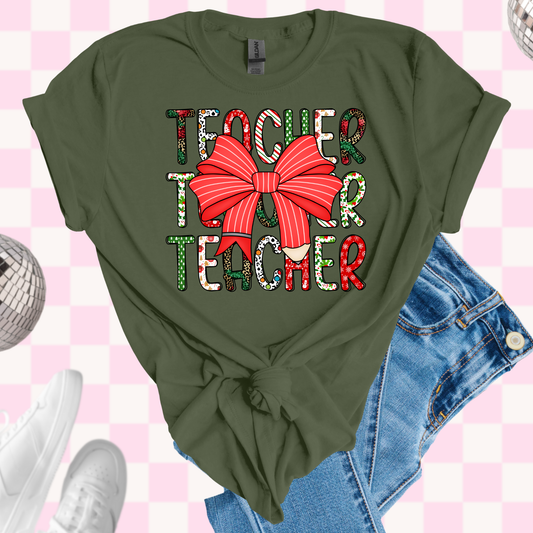 Holiday teacher shirt