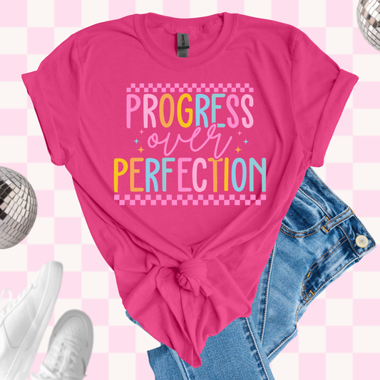 Progress over perfection shirt
