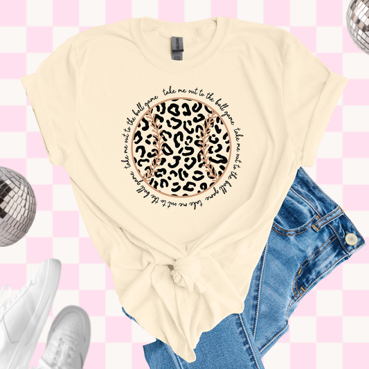 Leopard baseball shirt
