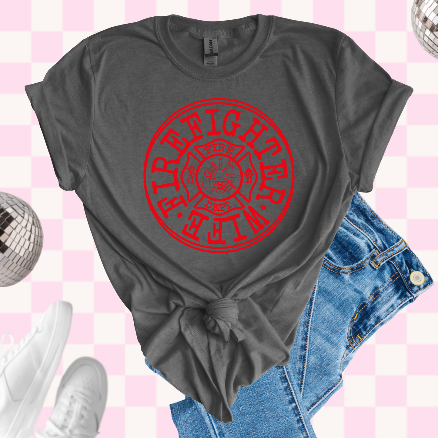 Firefighter wife tshirt