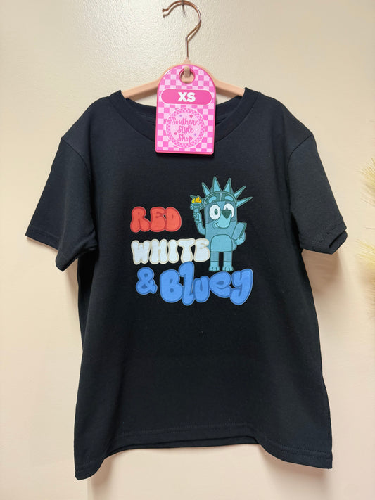 6T Red, White & Bluey tshirt