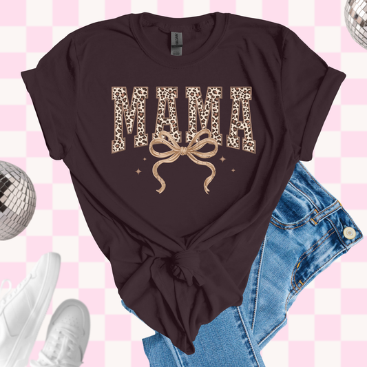 Leopard mama shirt