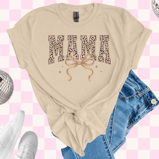 Leopard mama shirt