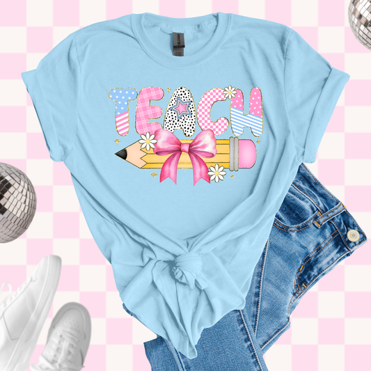 Coquette teacher shirt