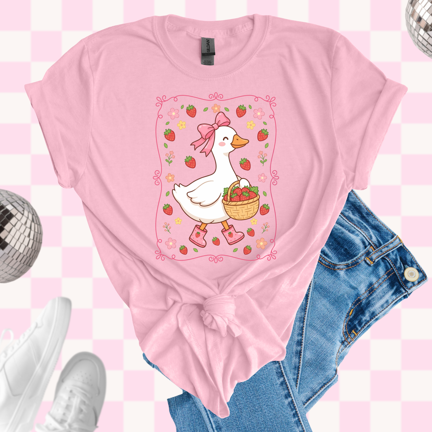 Strawberry goose shirt