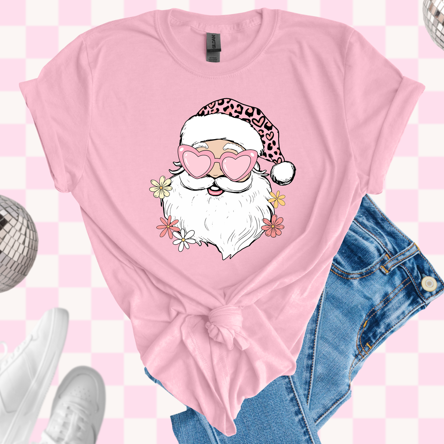 Pink Santa shirt