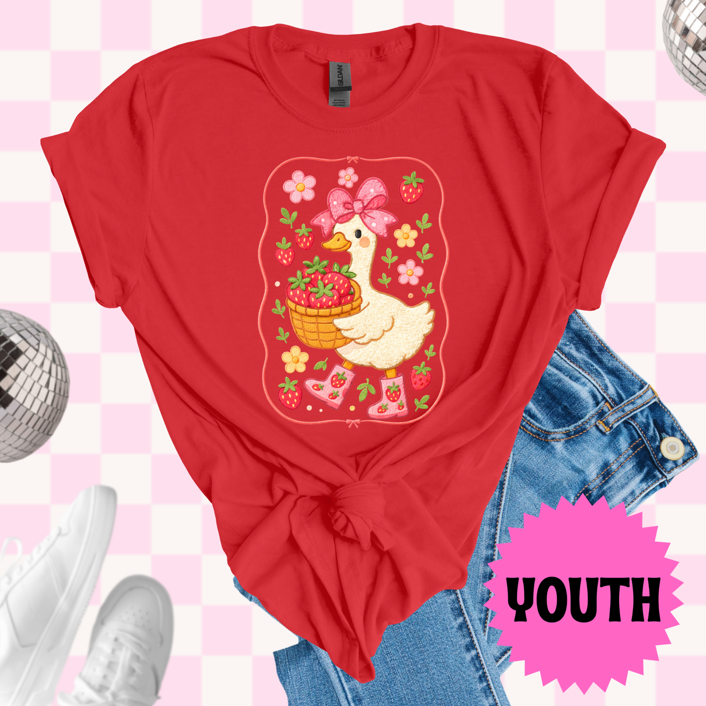 Strawberry goose shirt