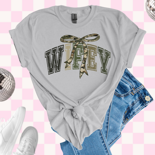 Camo Wifey tshirt
