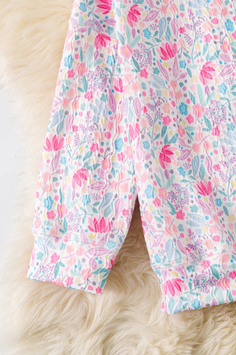 Floral  printed girls 2 piece set. OFG61039 AMY