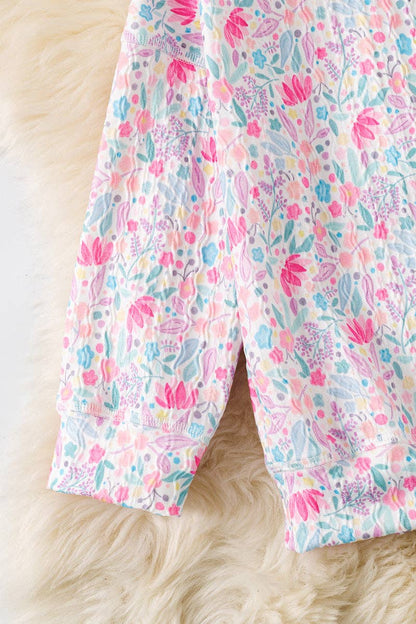 Floral  printed girls 2 piece set. OFG61039 AMY
