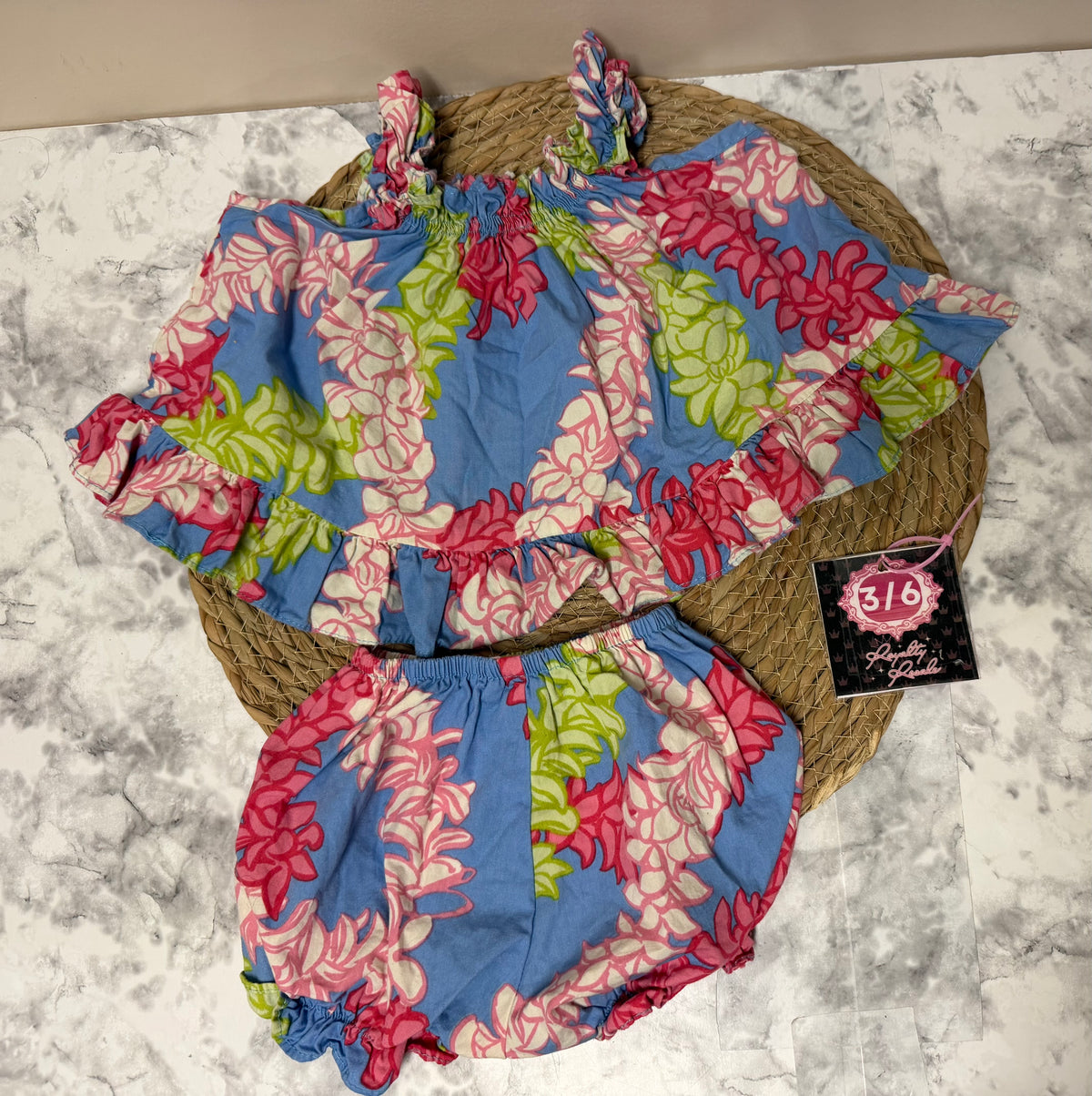 3/6m floral outfit