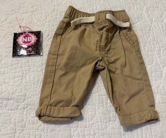 Newborn tan pants