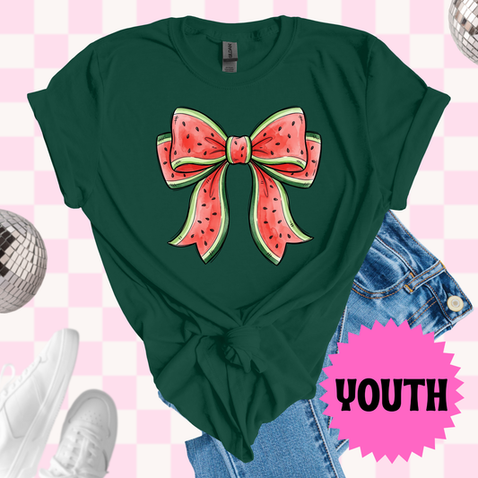 Watermelon bow shirt