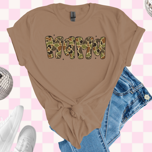 Camo mama shirt