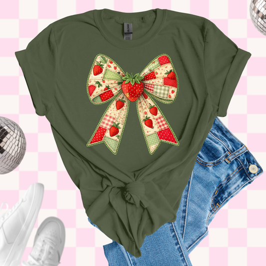 Strawberry bow shirt