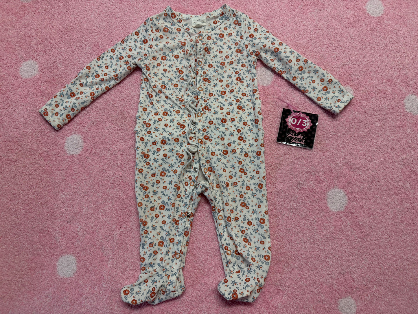0/3m floral sleeper
