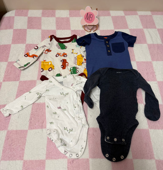 Newborn 4 onesies