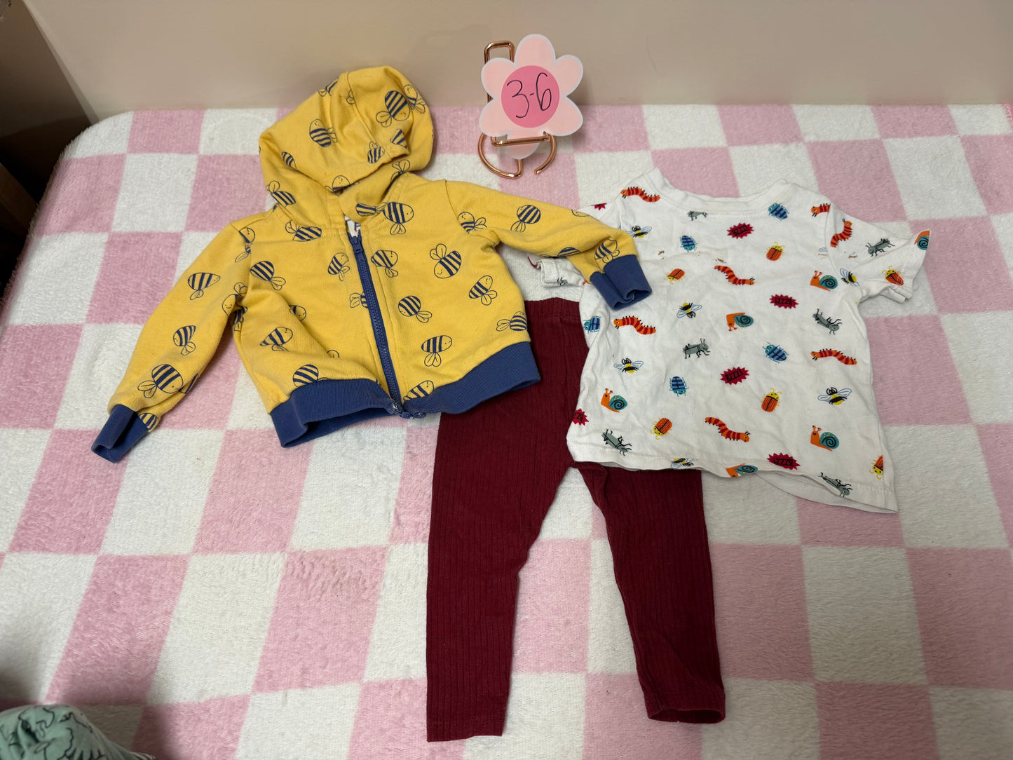 3/6m insect outfit