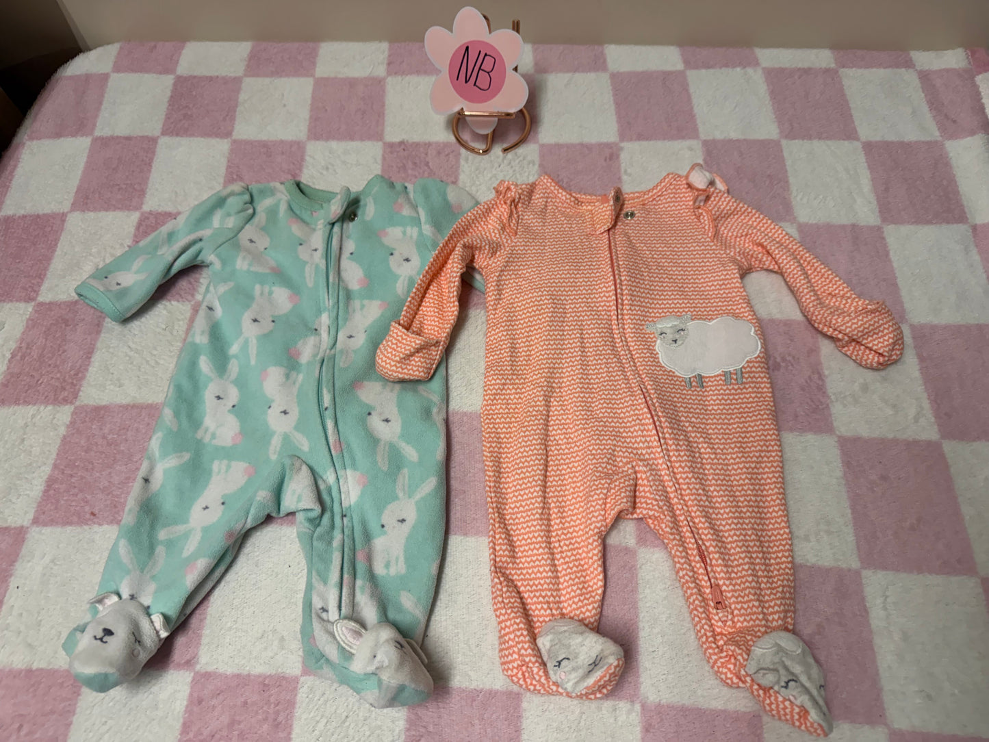 Newborn bunny & sheep sleepers