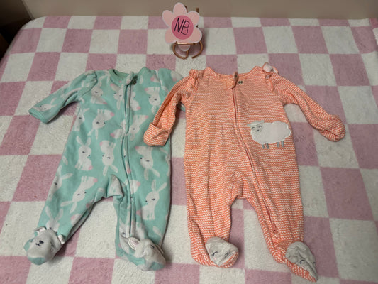 Newborn bunny & sheep sleepers