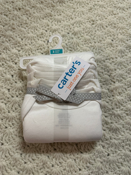 0/3m white onesies