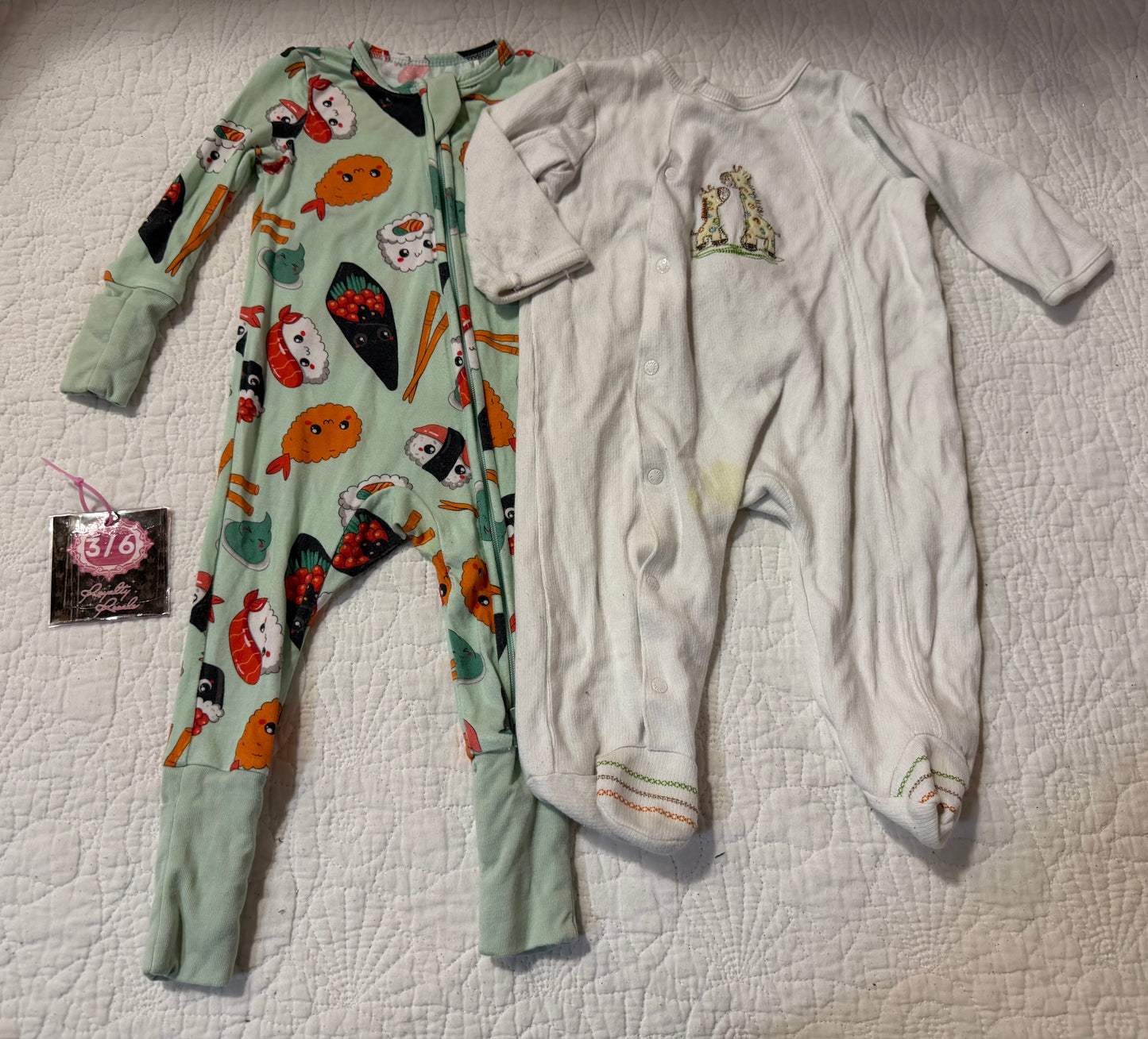 3/6m sushi & giraffe sleeper