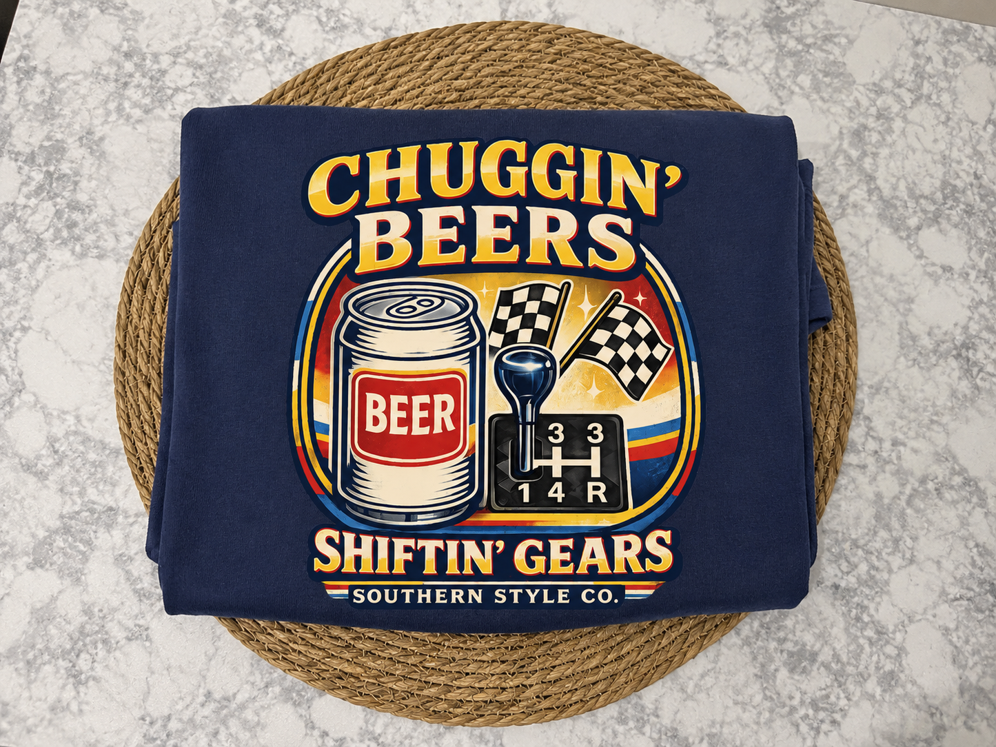 Chuggin' Beers & Shiftin' Gears Comfort Colors® Tee