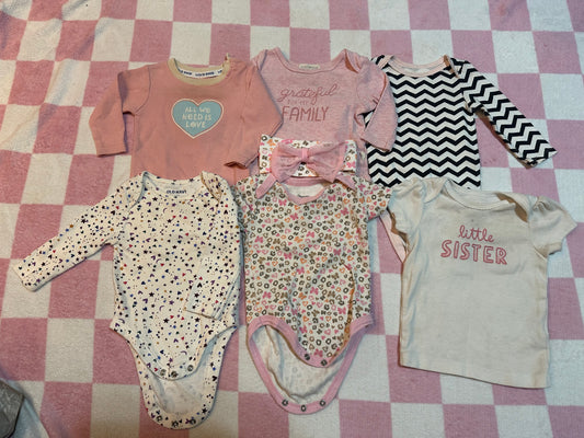 3/6m 6 tops
