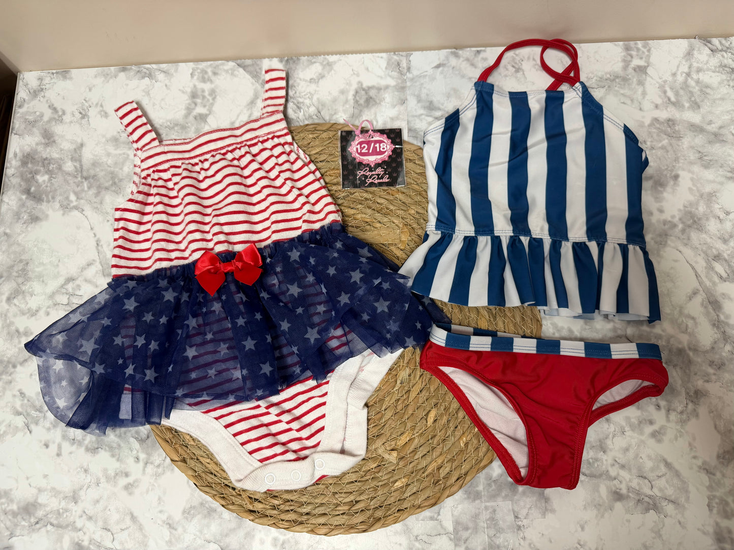 12/18m patriotic outfit & swimsuit