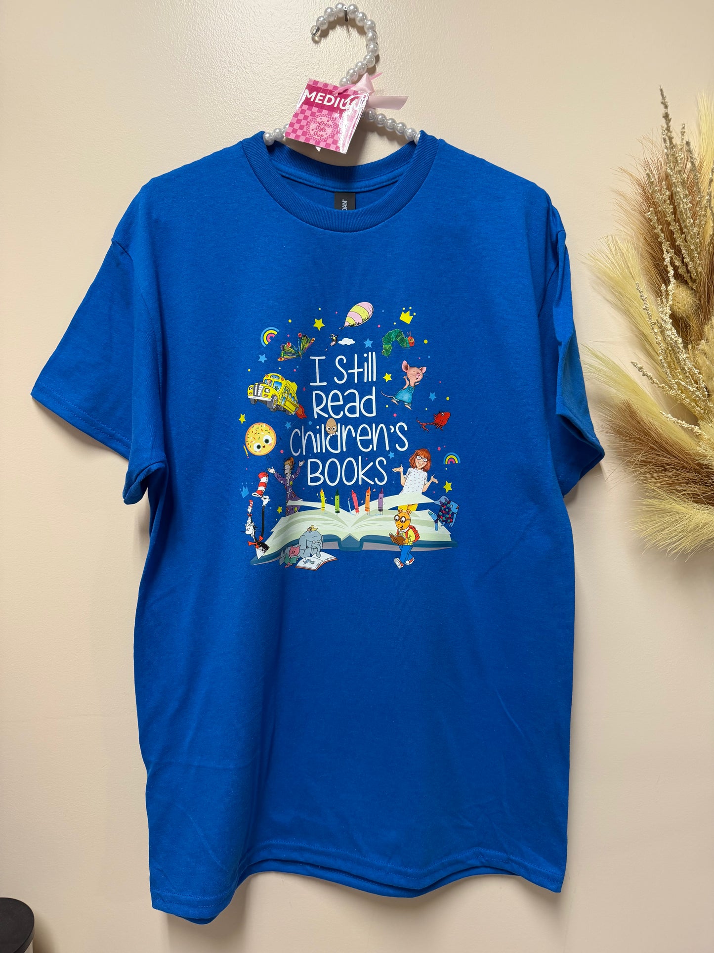 Adult medium read children books tshirt