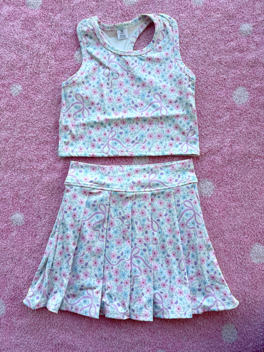Floral Skort Set - 3T