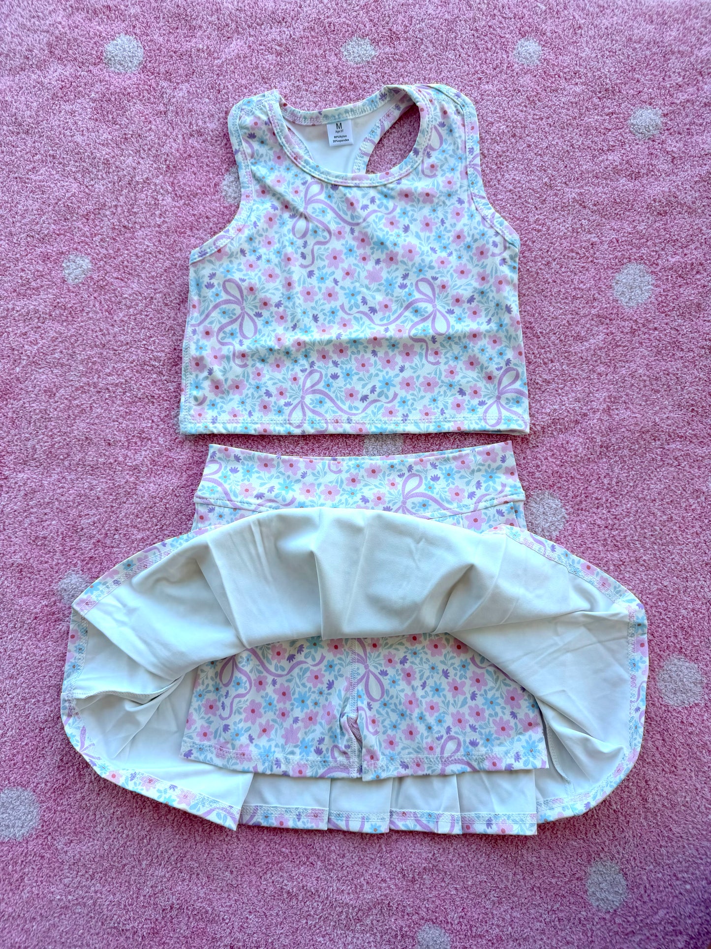 Floral Skort Set - 3T