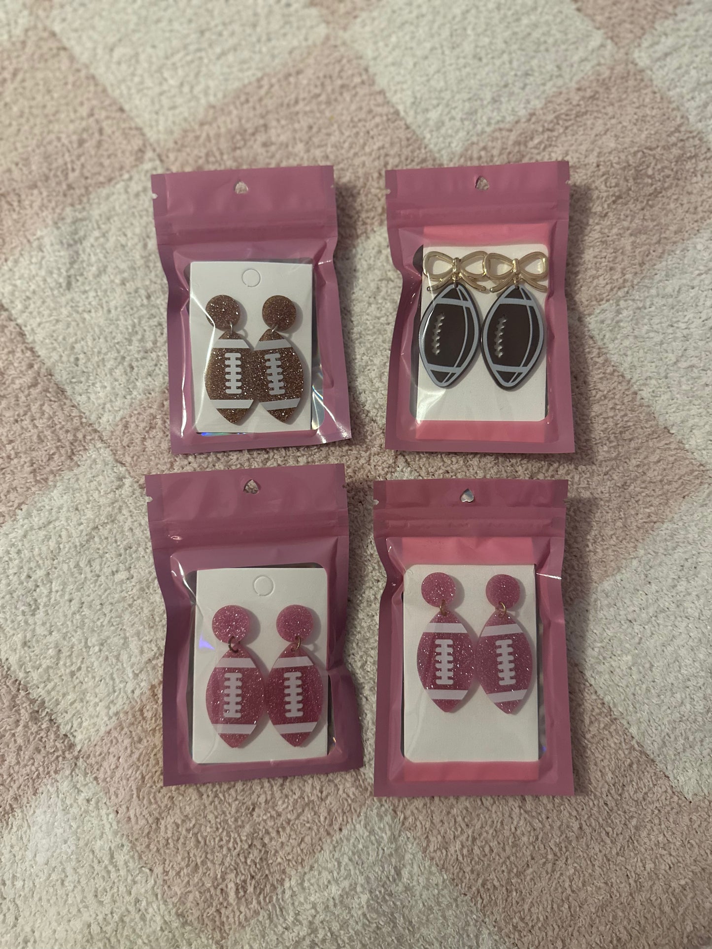 Football earrings