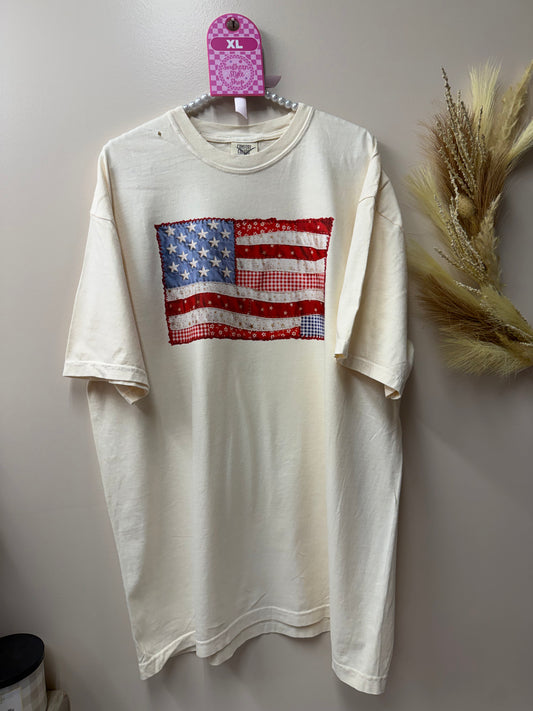Adult XL American flag tshirt