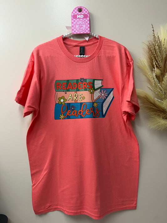 Adult medium readers are leaders tshirt