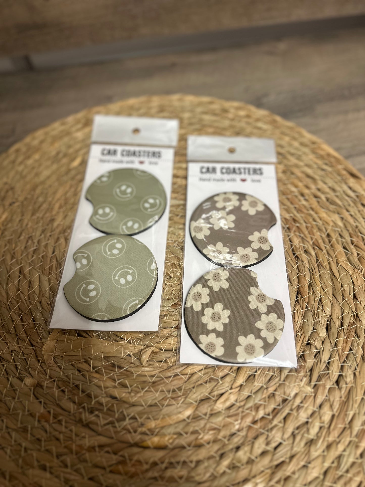 Neutral car coasters