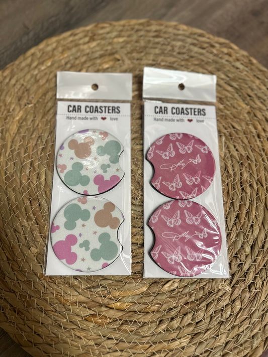 Inspired car coasters