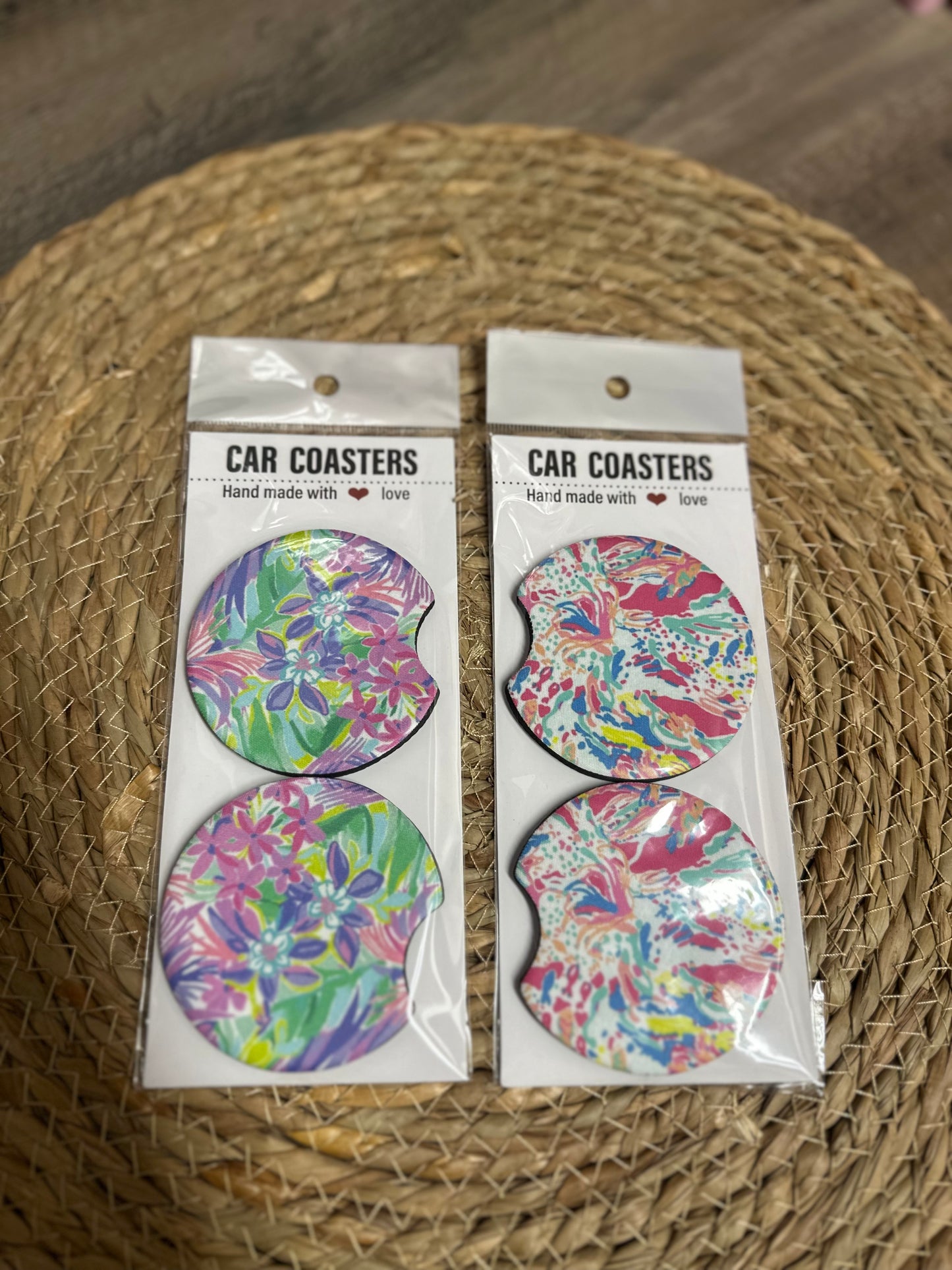 Lily car coasters