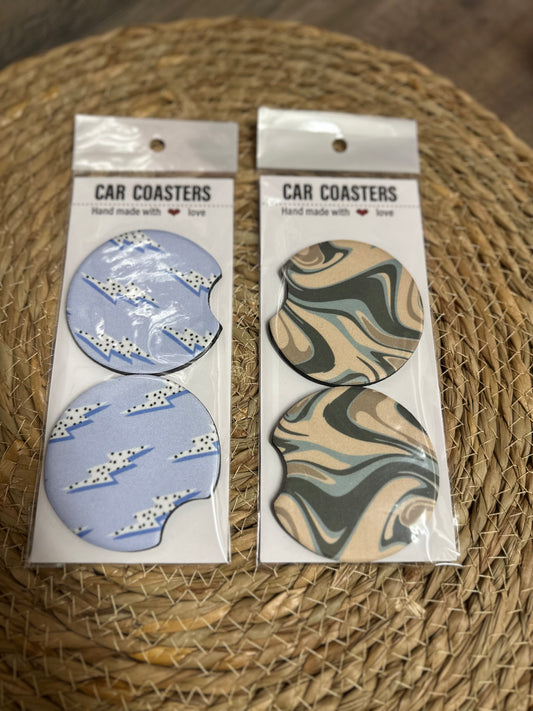 Boho car coasters