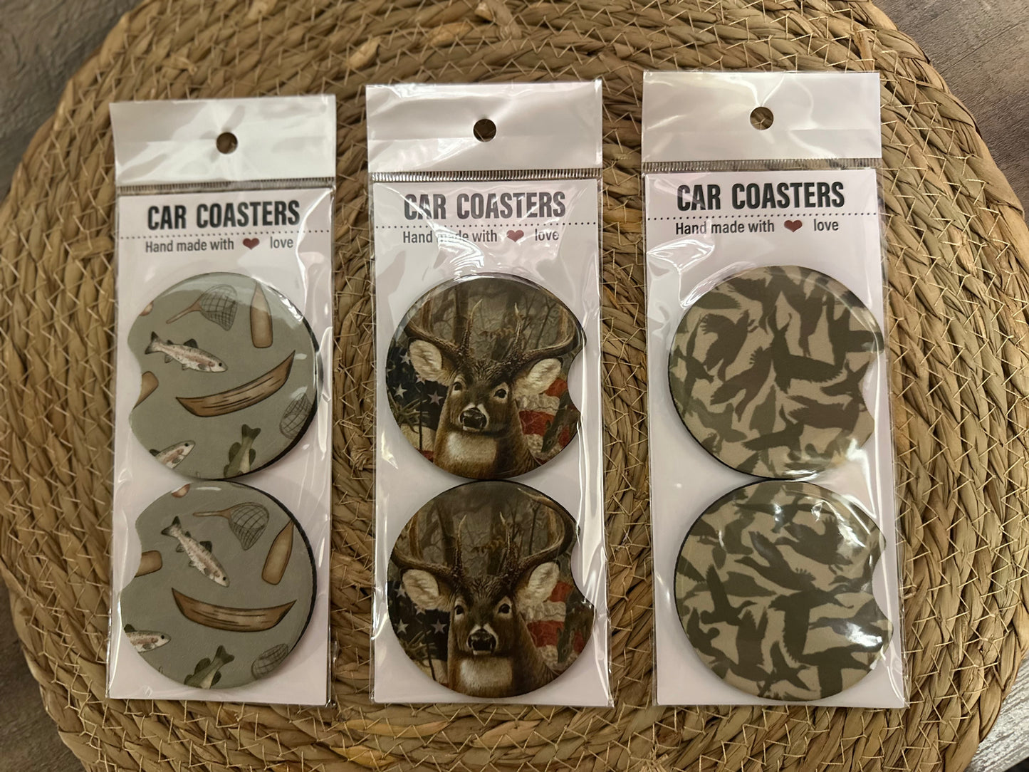 Country car coasters