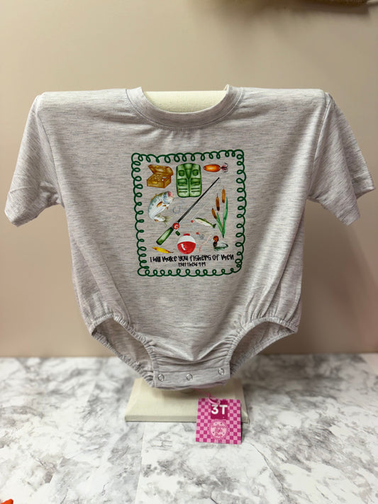 “Fishers of Men” Fishing Graphic Onesie – 3T