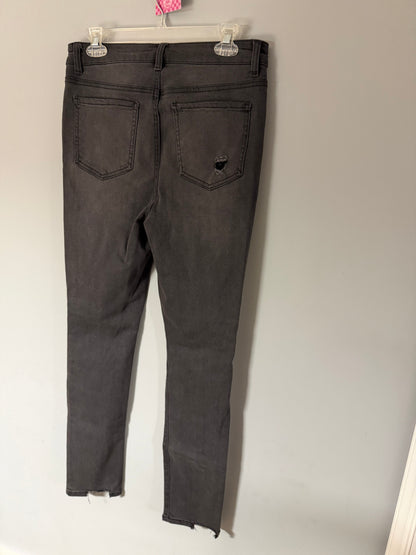 White Birch Black Distressed Jeans – Medium