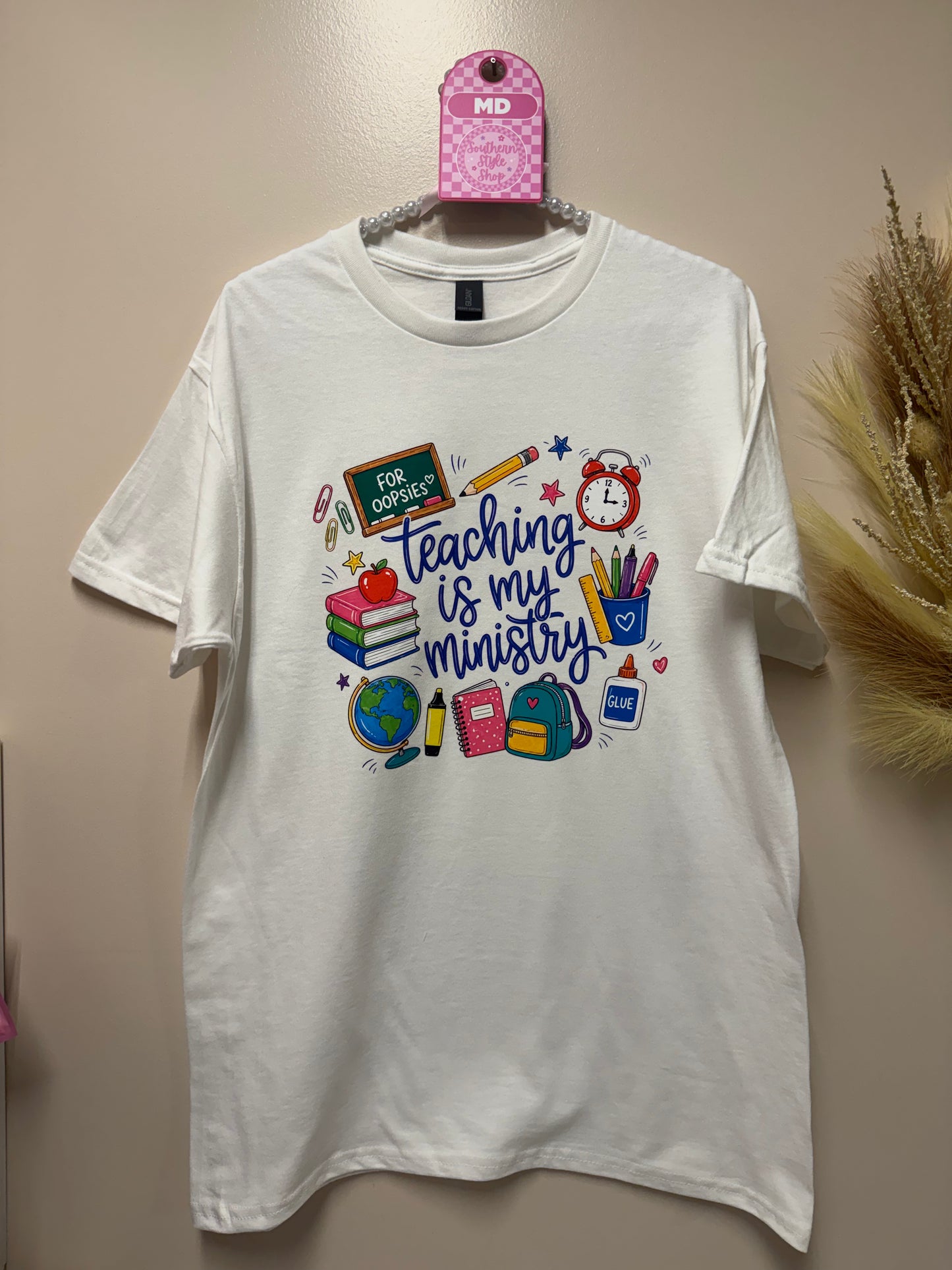 Adult medium teaching is my ministry tshirt
