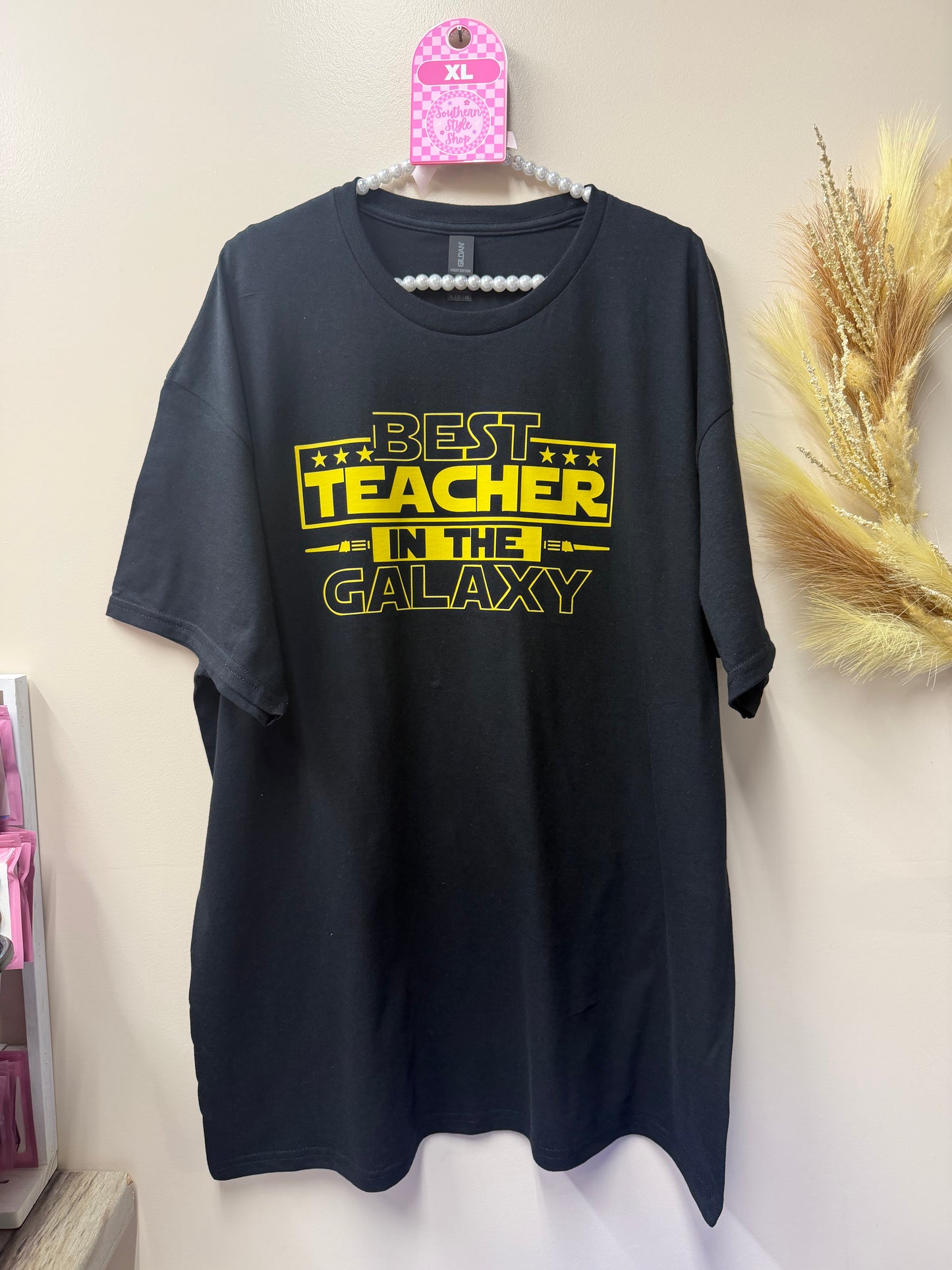 Adult XL best teacher in the galaxy tshirt