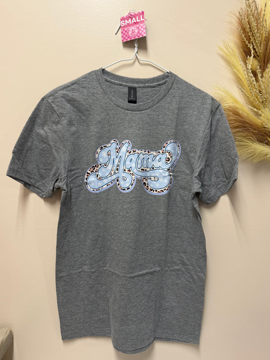 Adult Small mama snowflake tshirt