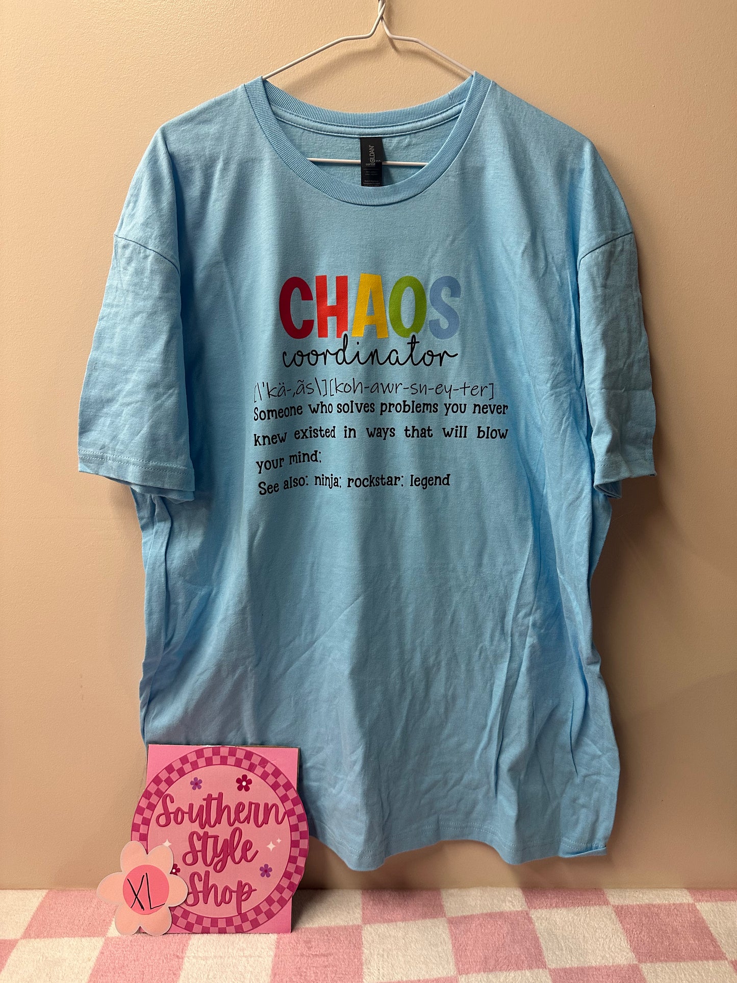 Adult xl Chaos coordinator thsirt