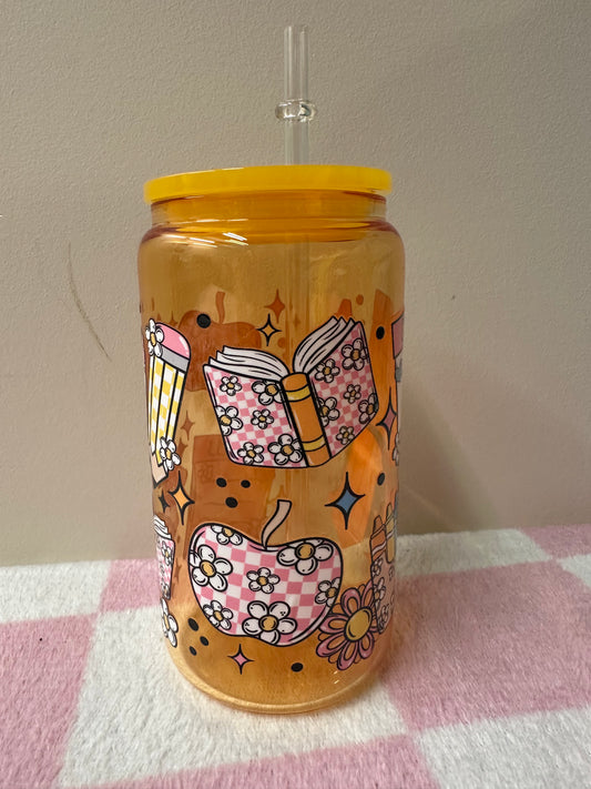 School glass cup